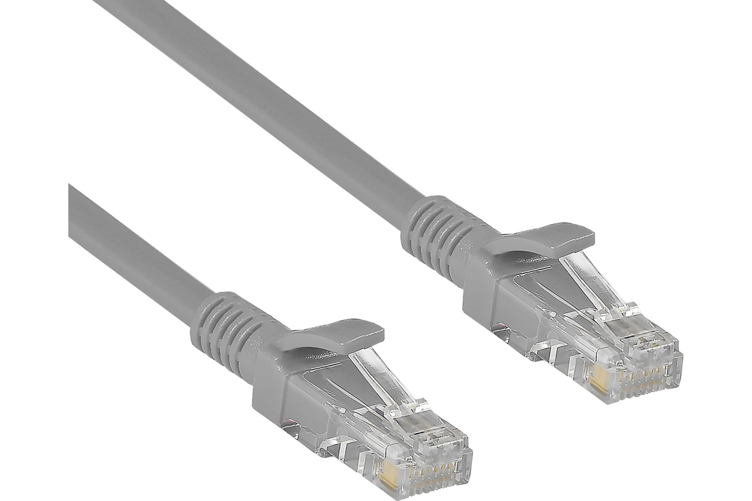 ExeGate Патч-корд UTP-RJ45-RJ45-5e-CU-2M-GY, UTP, cat.5e, 2м, медь, серый 282012