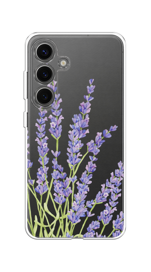 

Чехол на Samsung Galaxy S25 "Лавандовые стебли", Фиолетовый;зеленый, 2110350-1