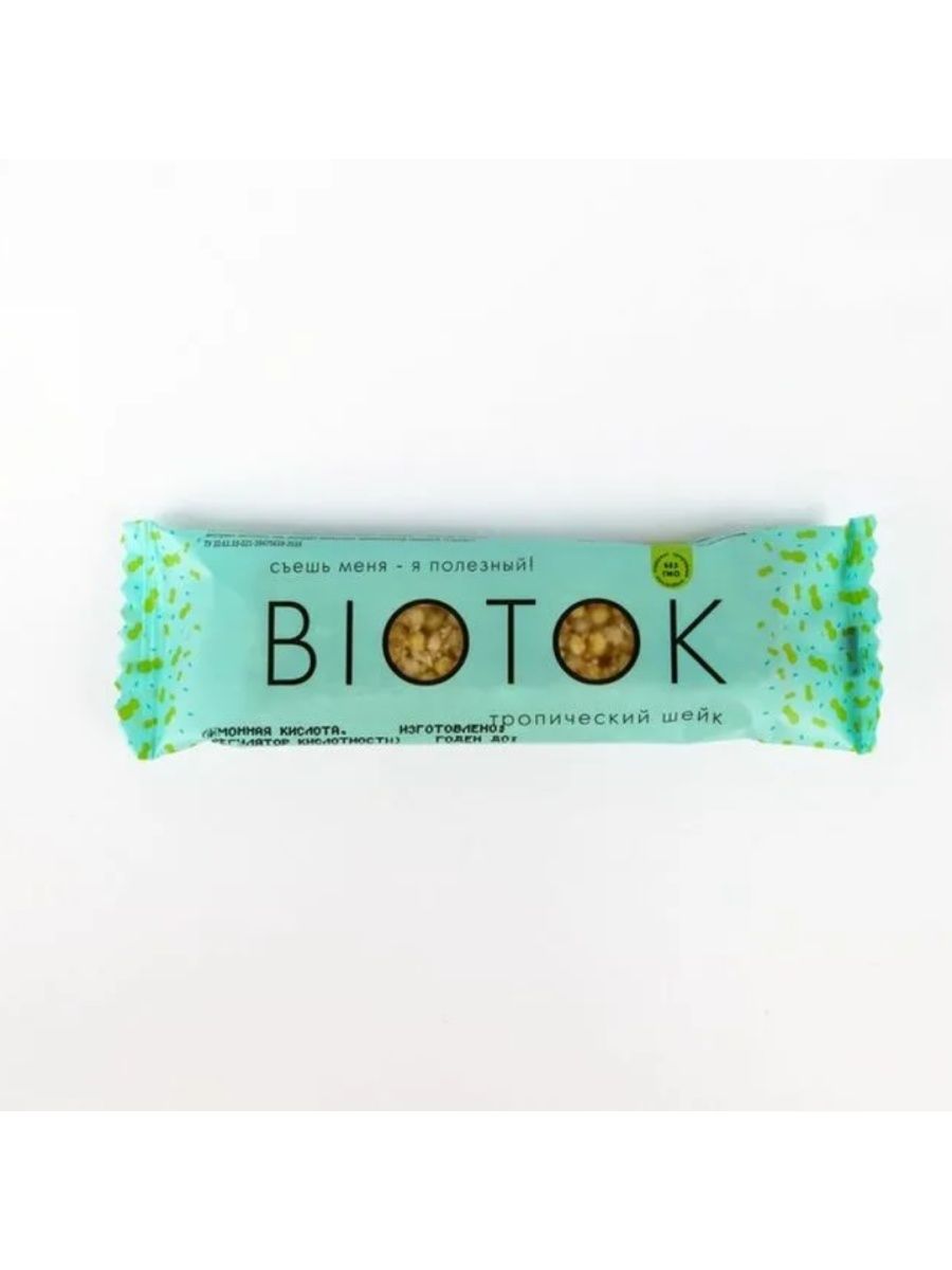 

Мюсли Biotok тропический шейк, 30 г х 20 шт, Мюсли "Biotok" тропический шейк, 30 гр. (20 шт. в наборе)