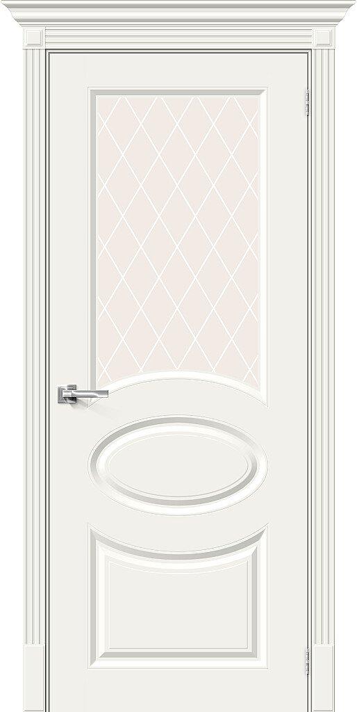

Дверь Скинни-21 Whitey White Сrystal Браво, Bravo 200*80