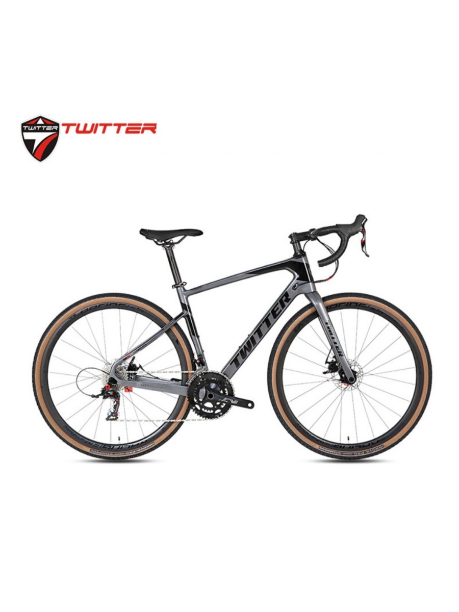 Велосипед TWITTER GRAVEL карбоновый темно-серый (р. 54)