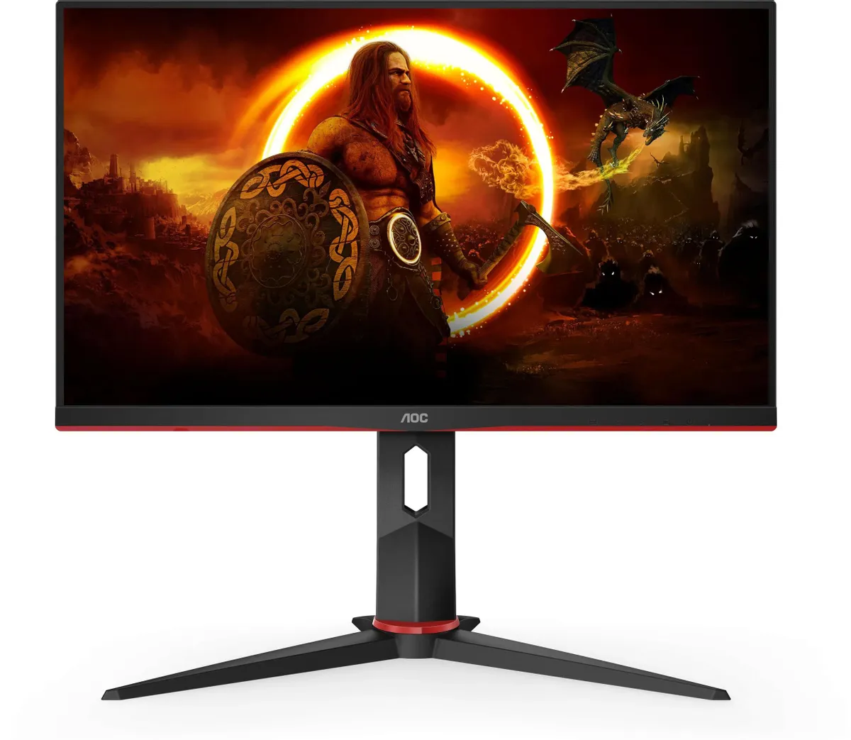 

23.8" Монитор AOC 24G2SPU/BK черный, красный 165Hz 1920x1080 IPS, 24G2SPU/BK