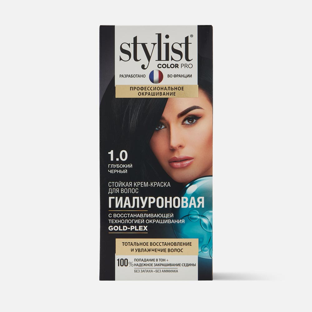 Крем-краска Stylist Color Pro Fito косметик, 1.0 Глубокий черный, 115мл крем краска stylist color pro fito косметик 1 0 глубокий 115мл