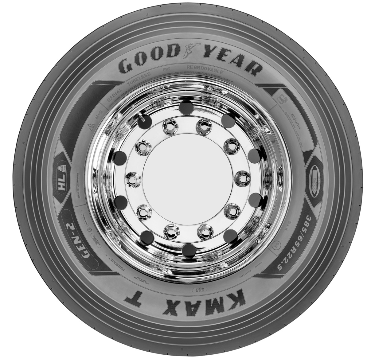 

Шины GoodYear KMAX T G2 385.00/65 R22,5 164/158L (прицеп)