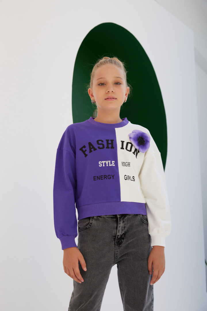 Свитшот для девочки LittleStar L11823K2878 пурпурный 10-11 лет (доставка из-за рубежа)