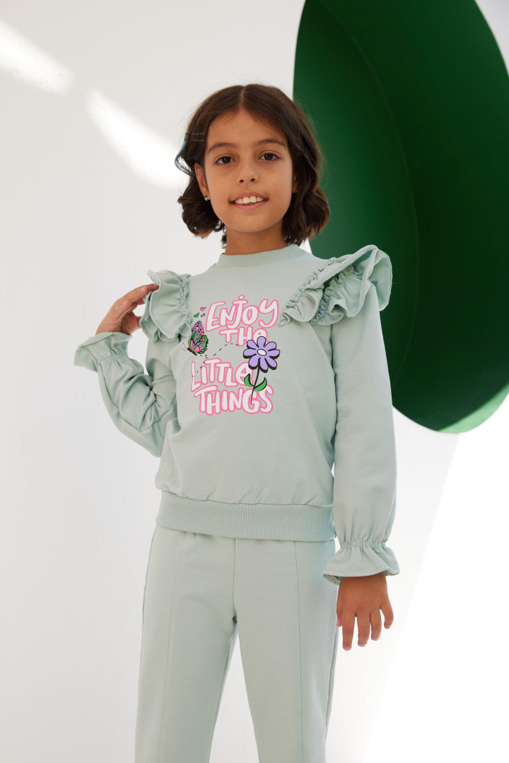 

Свитшот для девочки LittleStar L11823K2822 ментоловый 3-4 лет (доставка из-за рубежа), Голубой, L11823K2822
