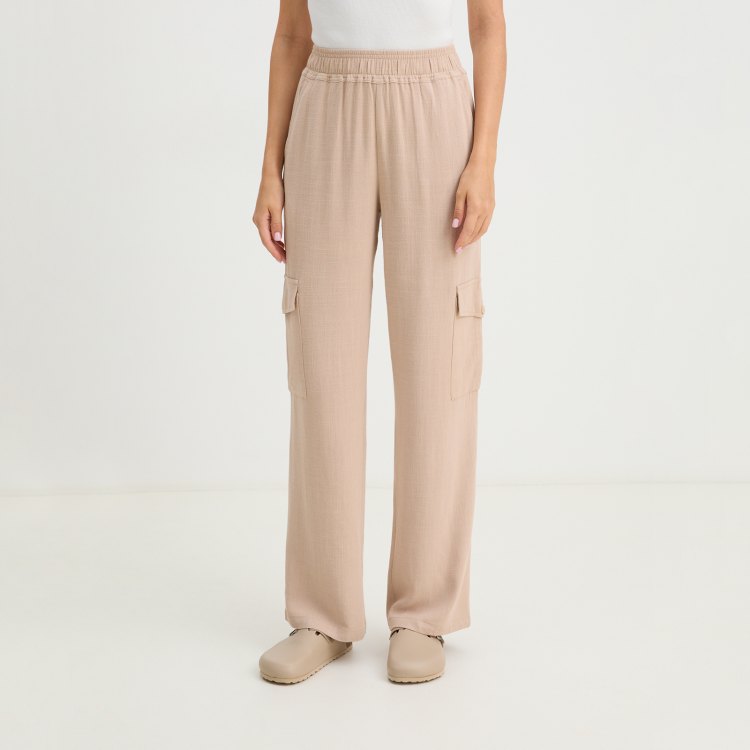

Брюки женские Maison David BLN929 бежевые XL, Бежевый, BLN929