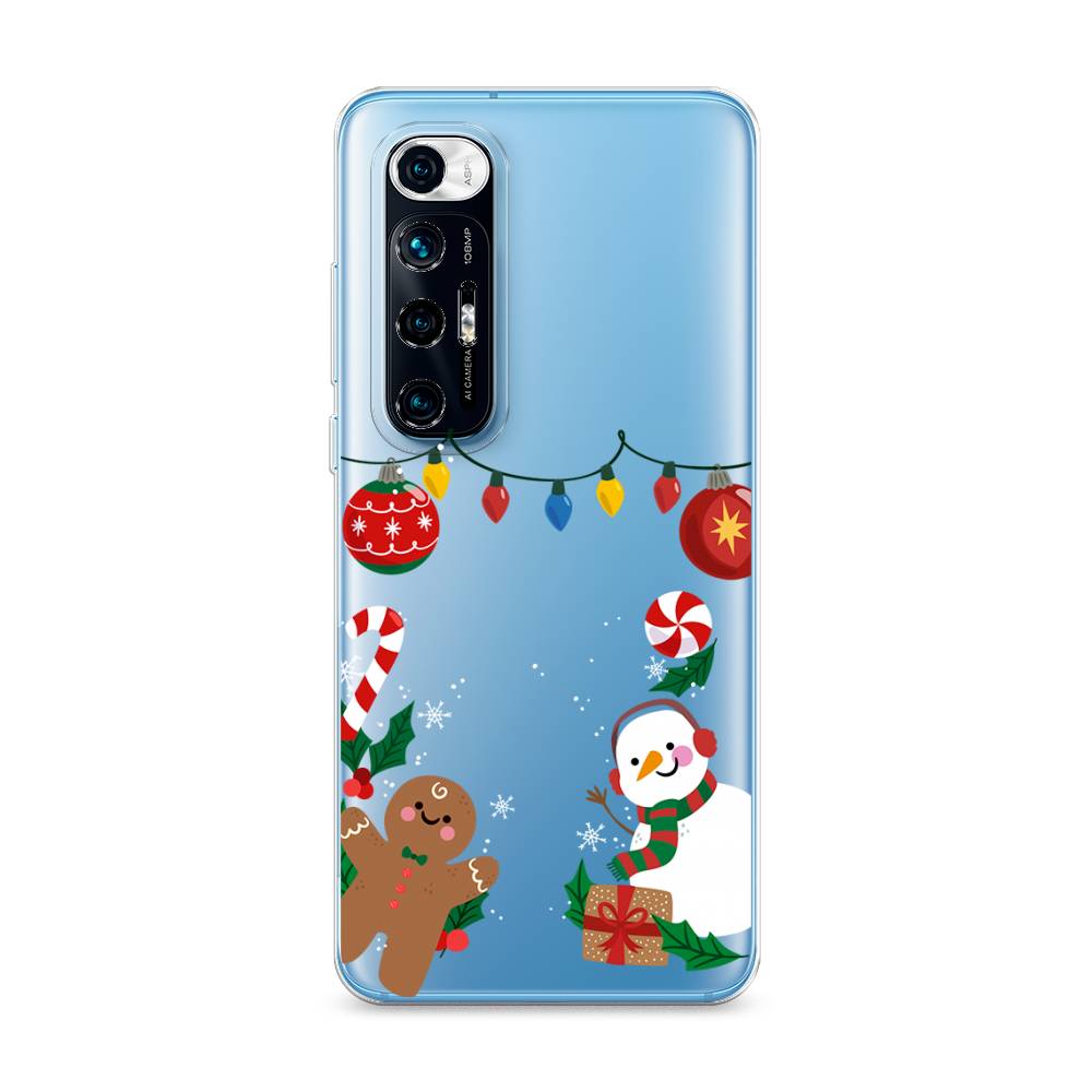 

Чехол на Xiaomi Mi 10S "Новогоднее настроение", Коричневый;красный;зеленый, 310550-5