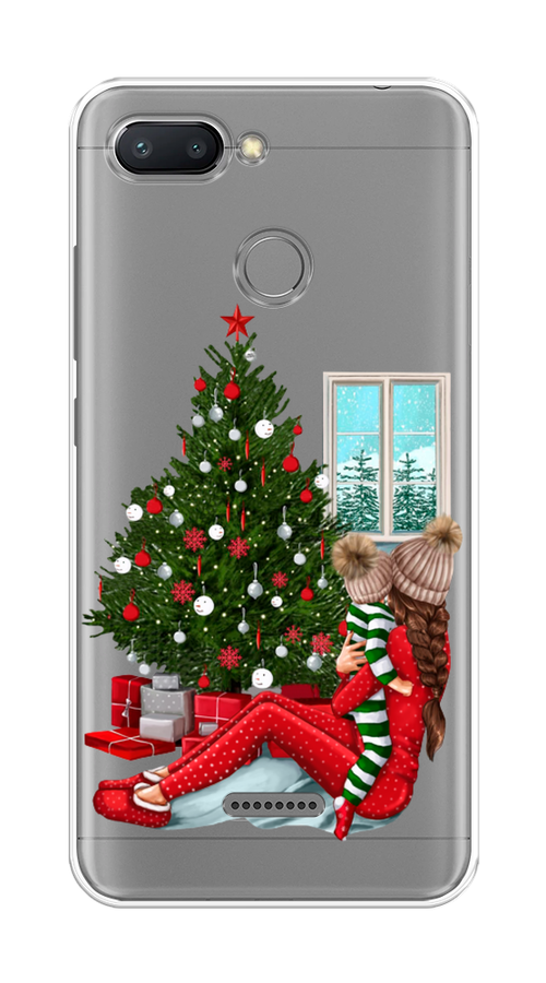 

Чехол на Xiaomi Redmi 6 "Новый год с мамой", Красный;зеленый;голубой, 33850-6