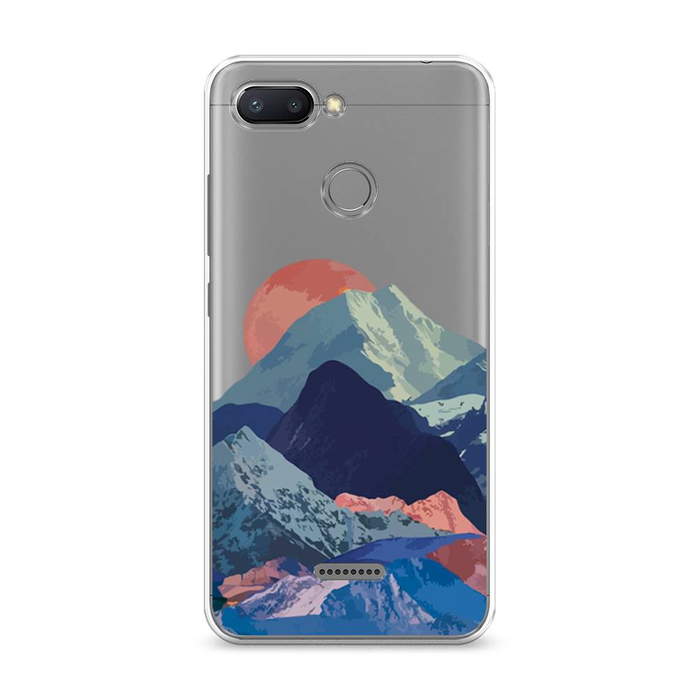 фото Чехол на xiaomi redmi 6 "закат в снежных горах" case place