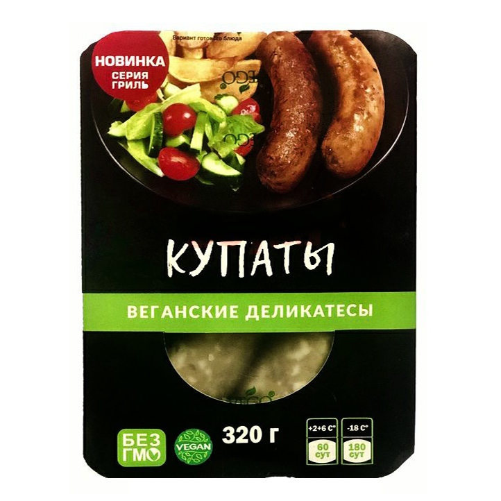 

Купаты из растительного белка Vego Веганские охлажденные 320 г