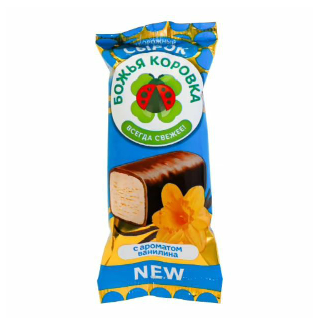 

Сырок творожный Божья Коровка Рожок со вкусом ванили глазированный 23% СЗМЖ 40 г