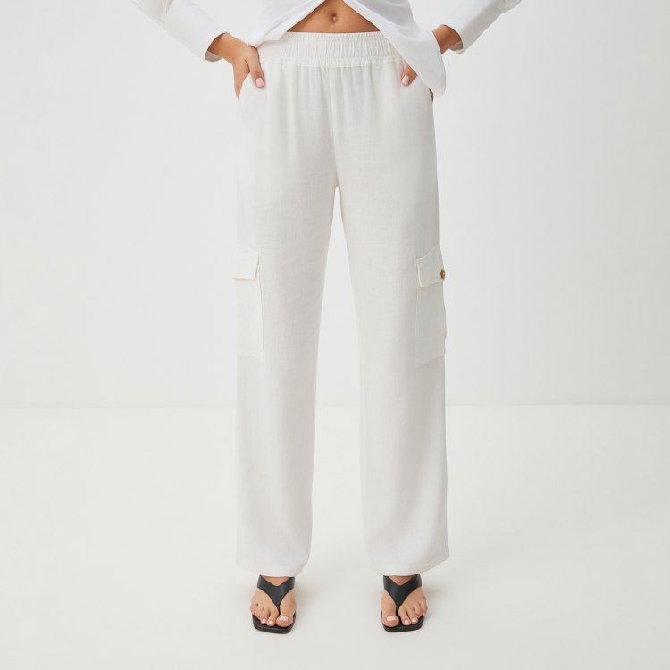 

Брюки женские Maison David BLN929 белые XL, Белый, BLN929