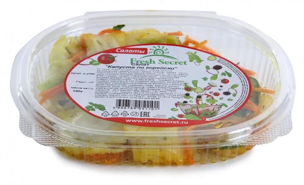 

Салат Fresh Secret Капуста по-корейски 140 г