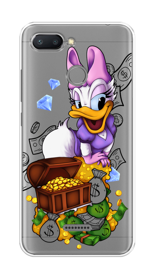 

Чехол на Xiaomi Redmi 6 "Rich Daisy Duck", Коричневый;белый;фиолетовый, 33850-6