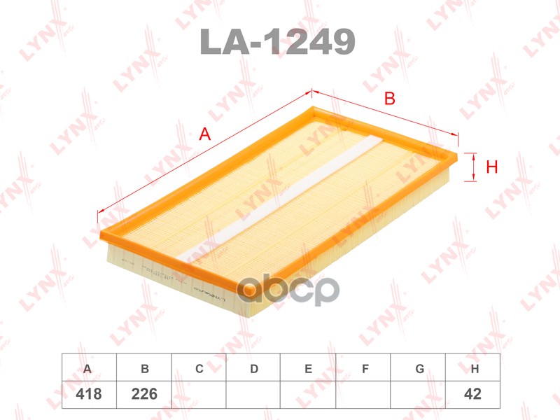 

Фильтр Воздушный LYNXauto арт. LA1249
