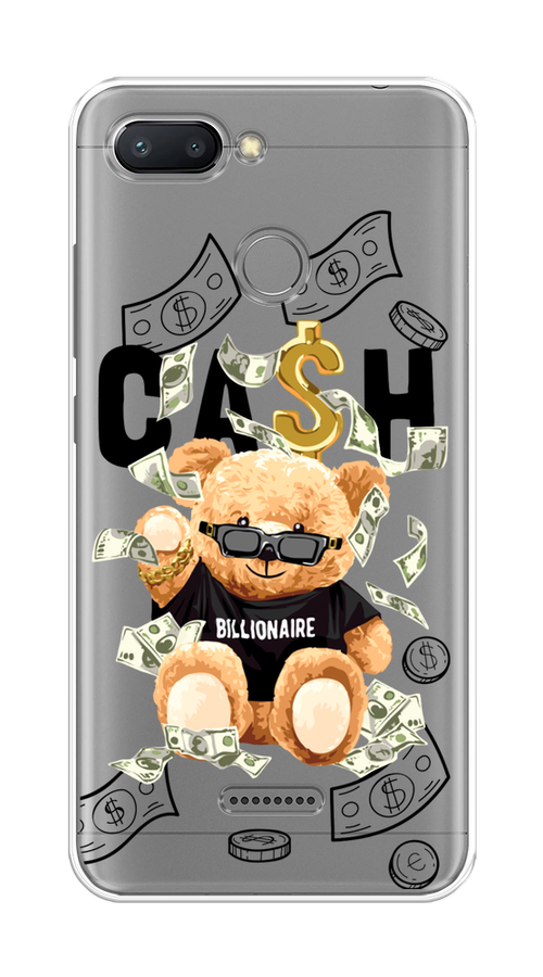 

Чехол на Xiaomi Redmi 6 "Big cash", Черный;серый;бежевый, 33850-6