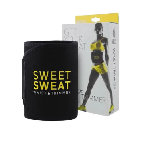 Пояс-корсет универсальный для похудения Sweat Waist Trimmer (размер L), желтый