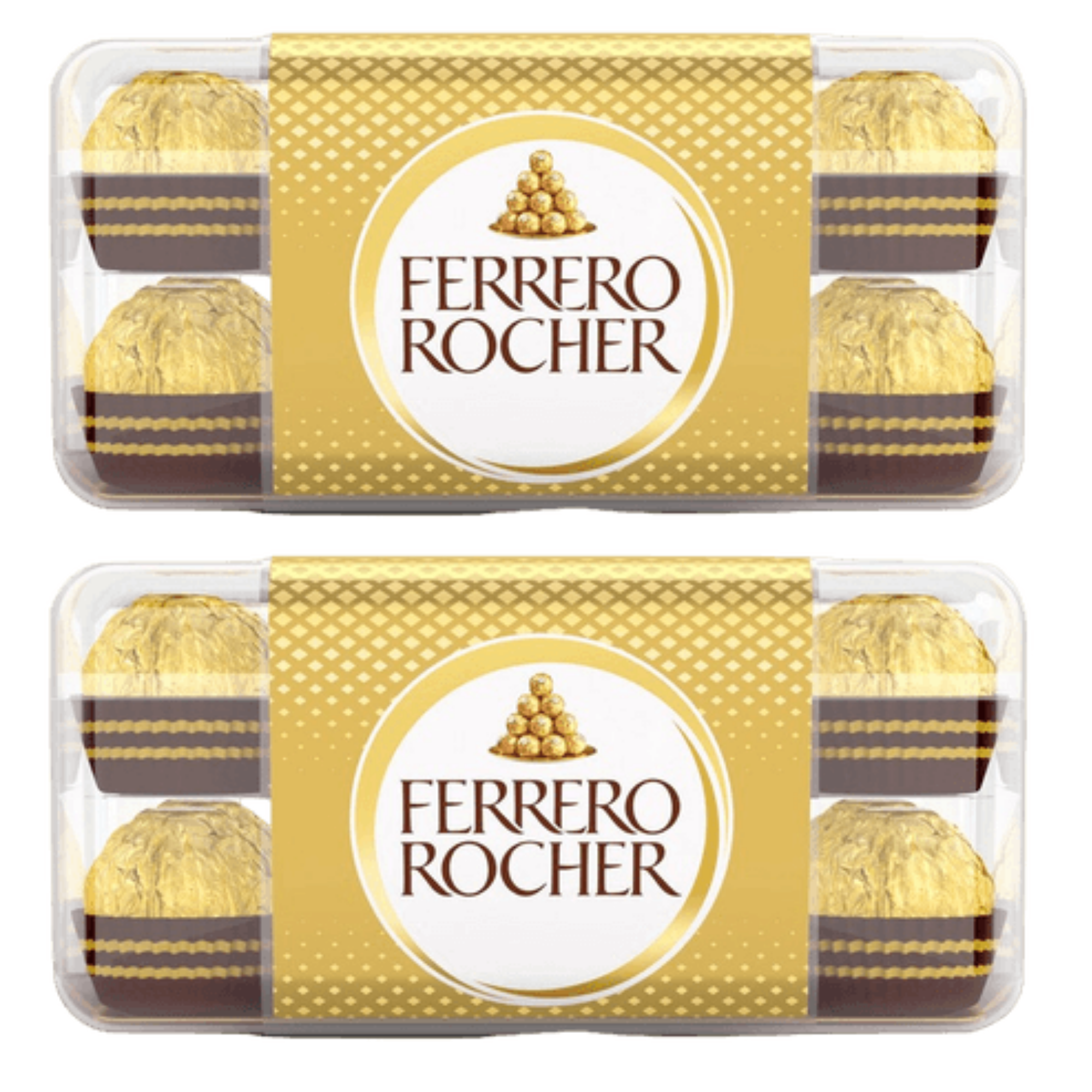 Конфеты Ferrero Rocher, молочный шоколад и лесной орех, 2 шт по 200 г