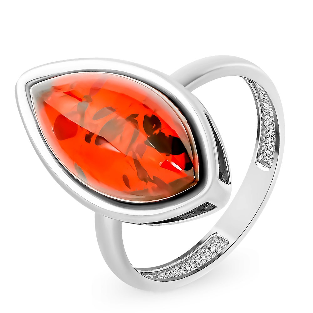 

Кольцо женское из серебра с янтарем 585Gold 701010094, р, 701010094