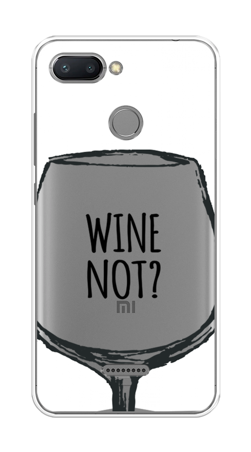 

Чехол на Xiaomi Redmi 6 "Wine not White", Белый, 33850-6