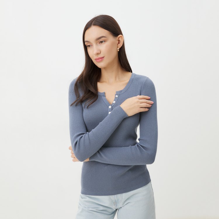 

Джемпер женский Maison David DE020 синий S, DE020