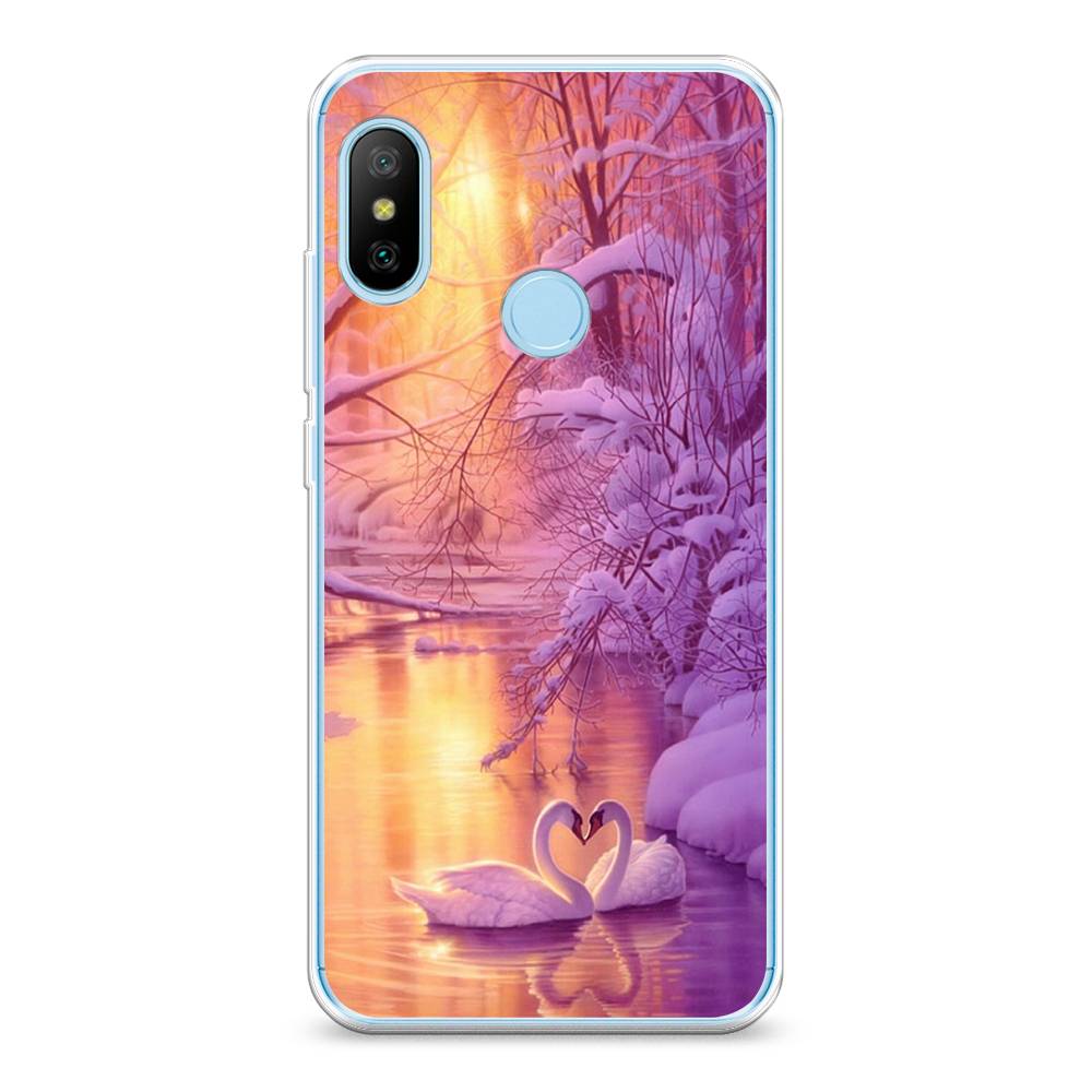 

Чехол на Xiaomi Redmi 6 Plus "Зима 1", Фиолетовый;желтый, 33950-2
