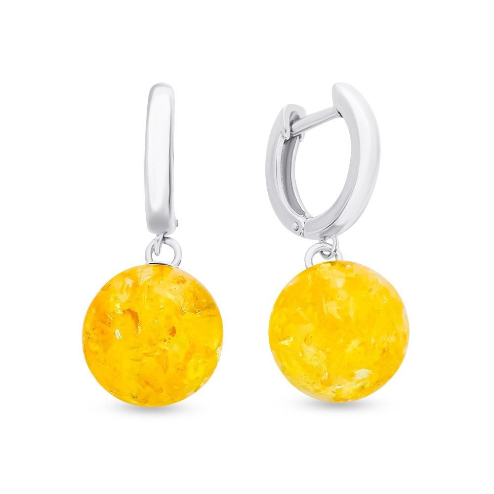

Серьги из серебра с янтарем 585Gold 702008467, 702008467