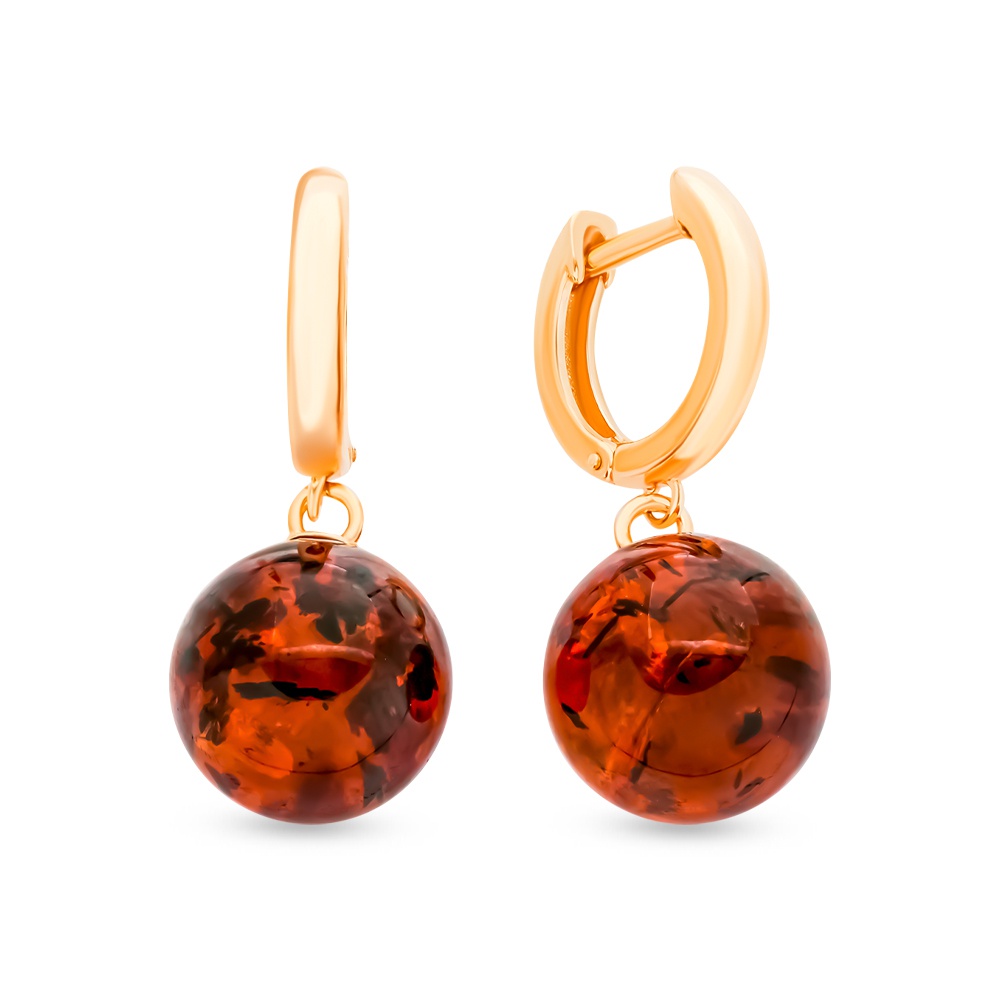 

Серьги из серебра с янтарем 585Gold 702008468, 702008468