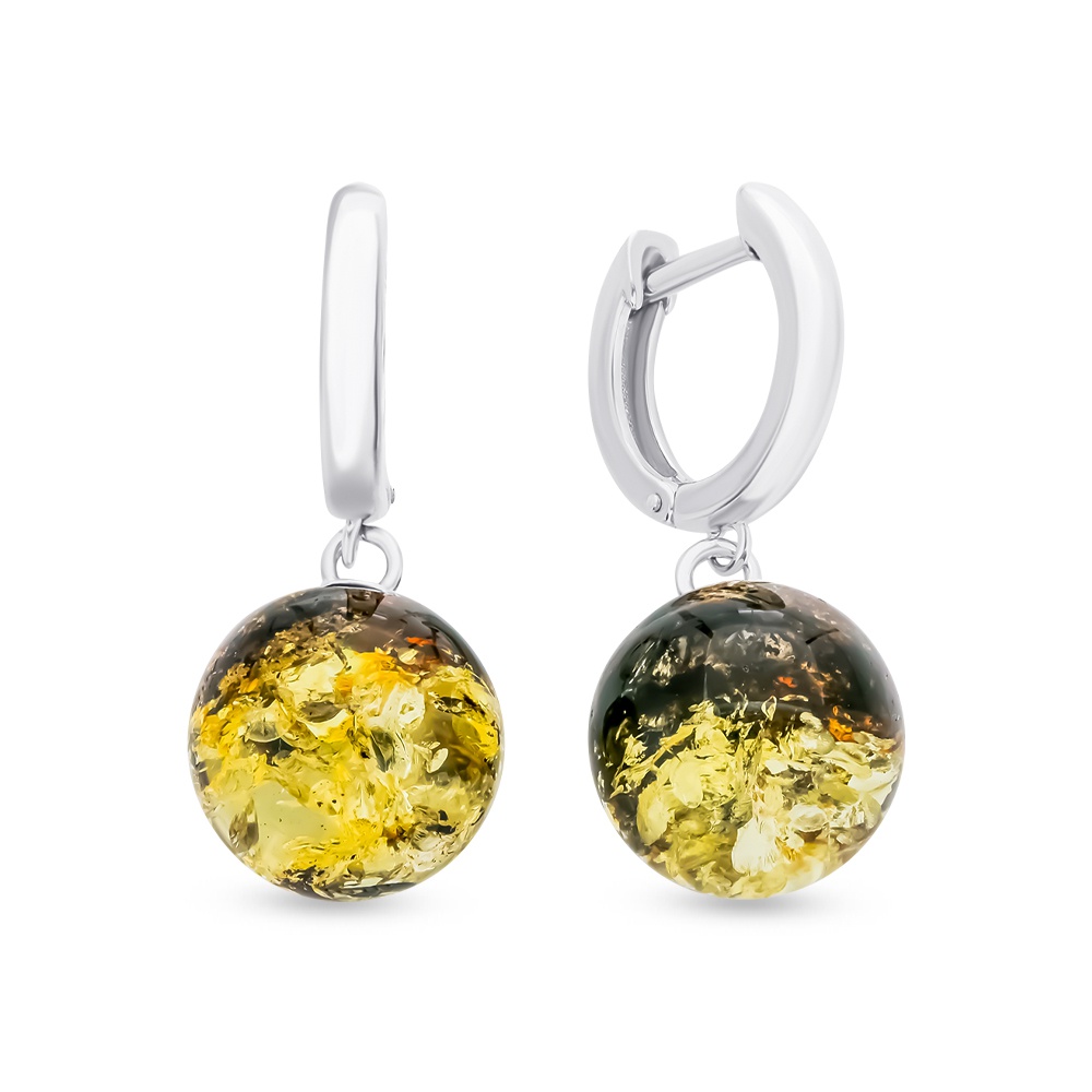 

Серьги из серебра с янтарем 585Gold 702008469, 702008469