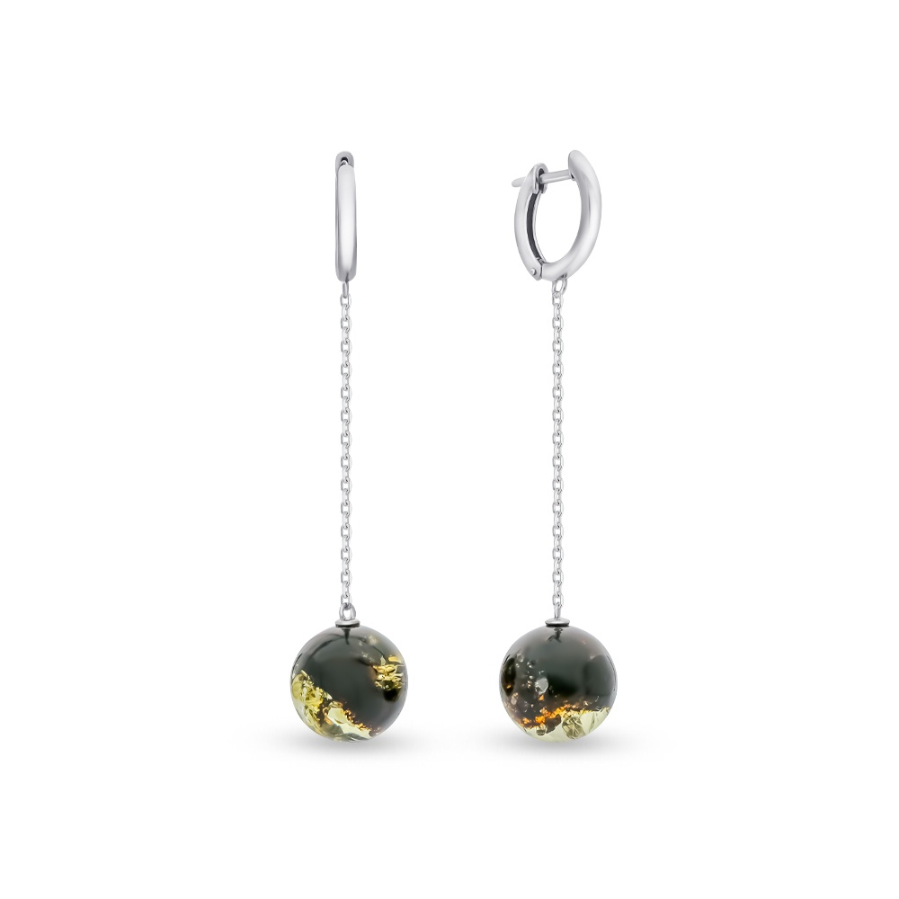 

Серьги из серебра с янтарем 585Gold 702008471, 702008471
