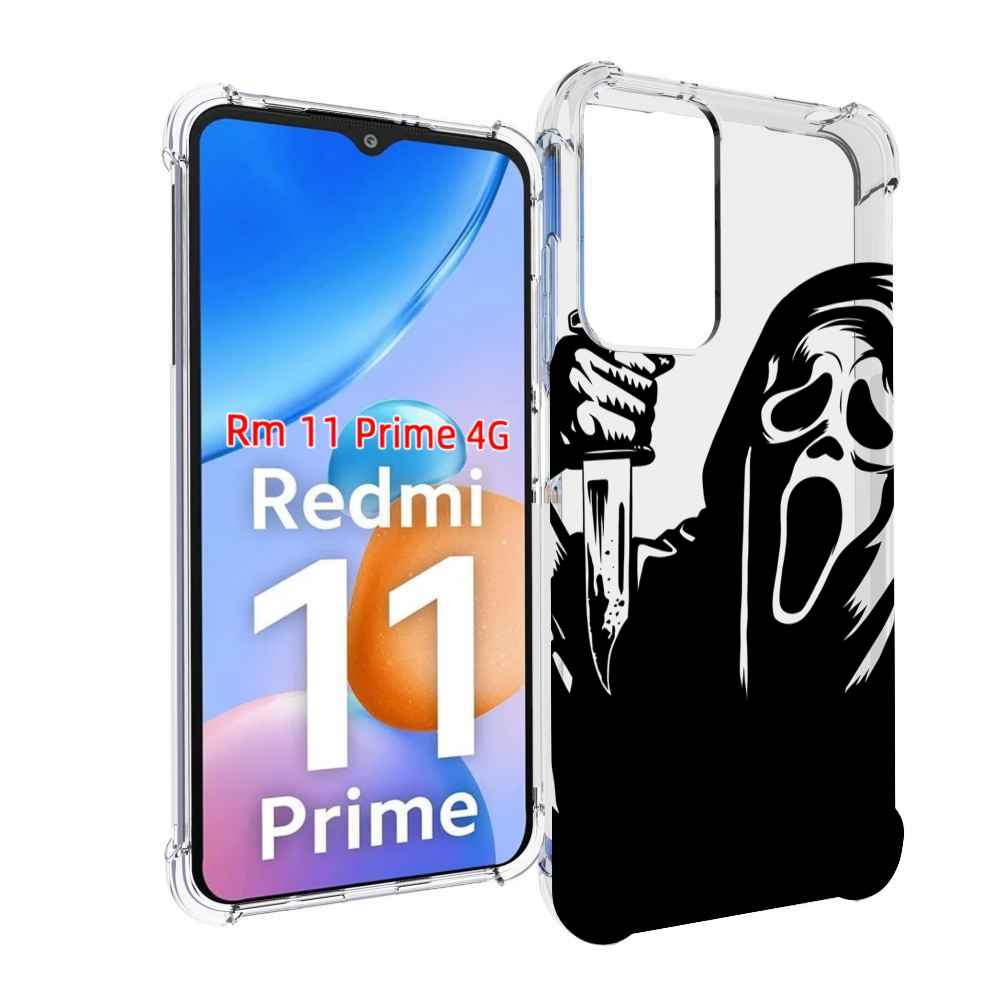 

Чехол MyPads крик-с-ножом для Xiaomi Redmi 11 Prime 4G, Прозрачный, Tocco