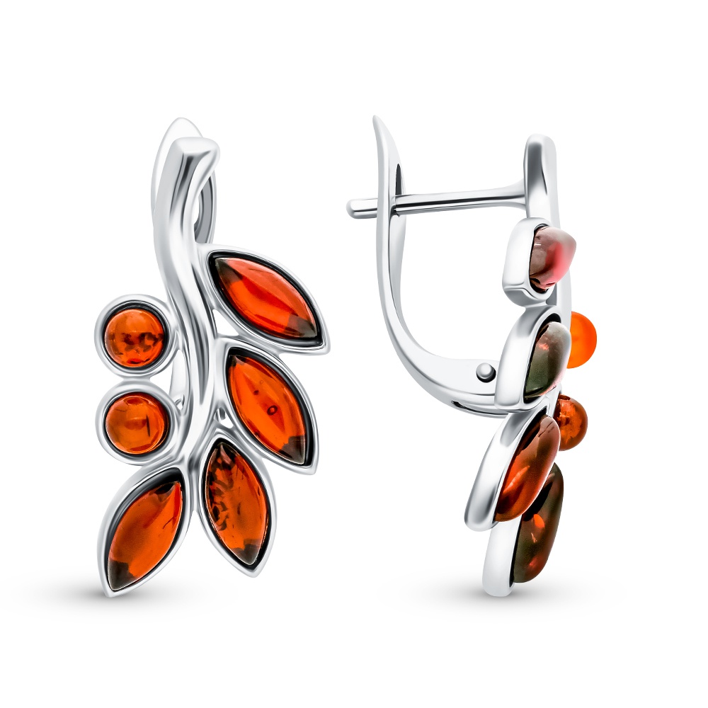 

Серьги из серебра с янтарем 585Gold 702008491, 702008491