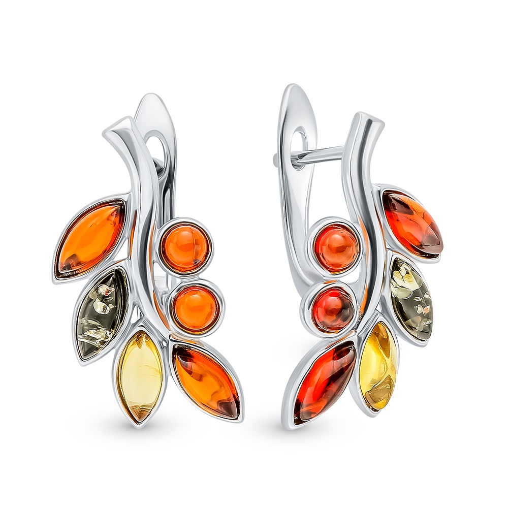 

Серьги из серебра с янтарем 585Gold 702008451, 702008451