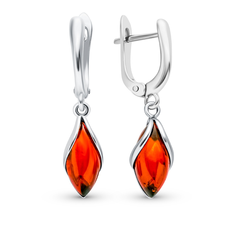 

Серьги из серебра с янтарем 585Gold 702008494, 702008494