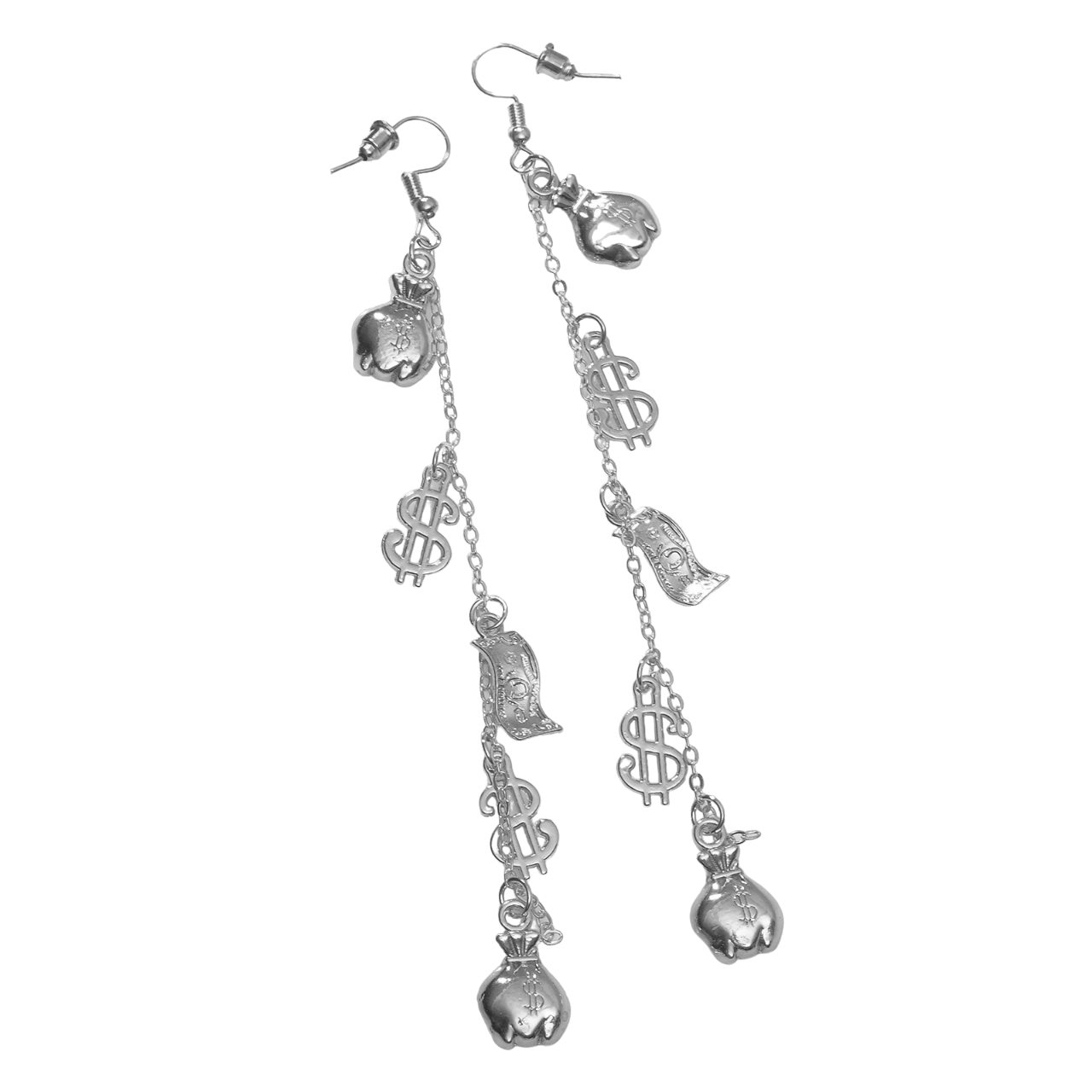 

Серьги подвески из металла Queen Fair