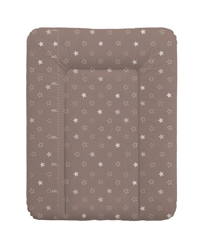 

Матрац пеленальный Ceba Baby 70x50 см мягкий на комод Stars brown, Stars