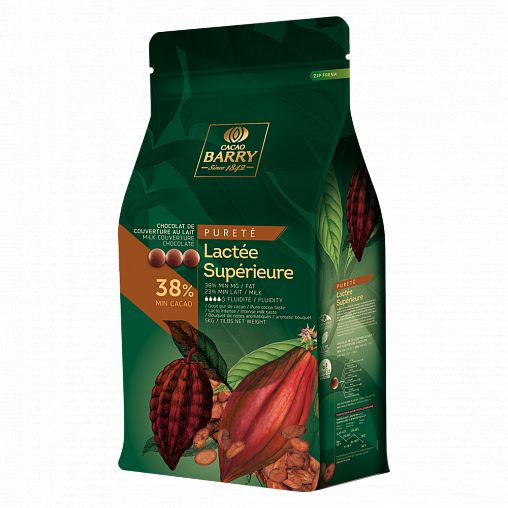 фото Молочный шоколадный кувертюр cacao barry lactee superieure 38%, 5 кг