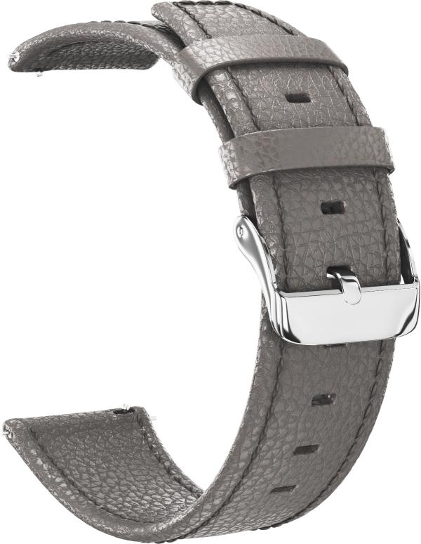 

Ремешок кожаный GSMIN Cobalt 22 для Amazfit GTR 3 Pro (Серый)