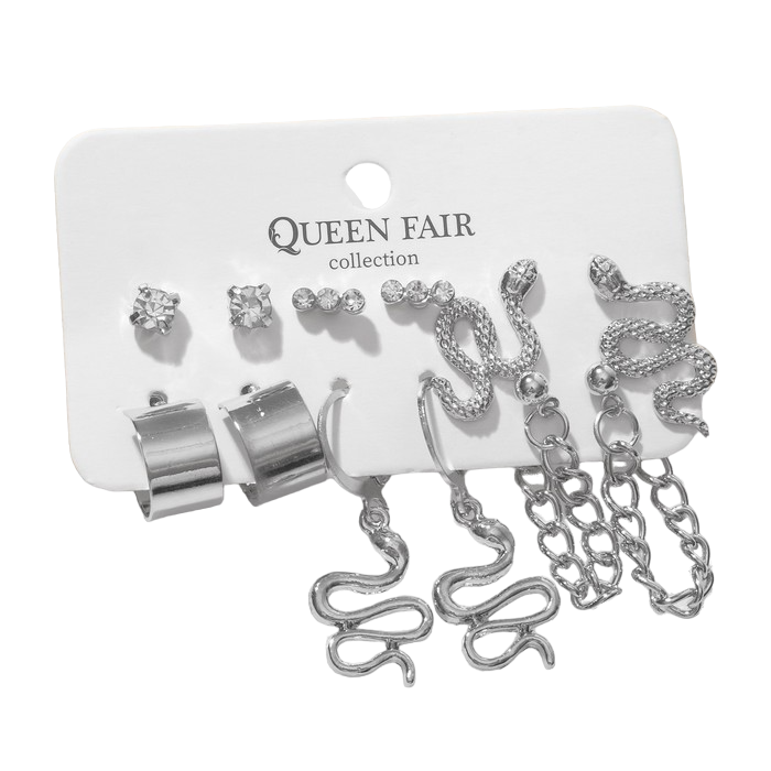 

Комплект серег из металла Queen Fair, стразы