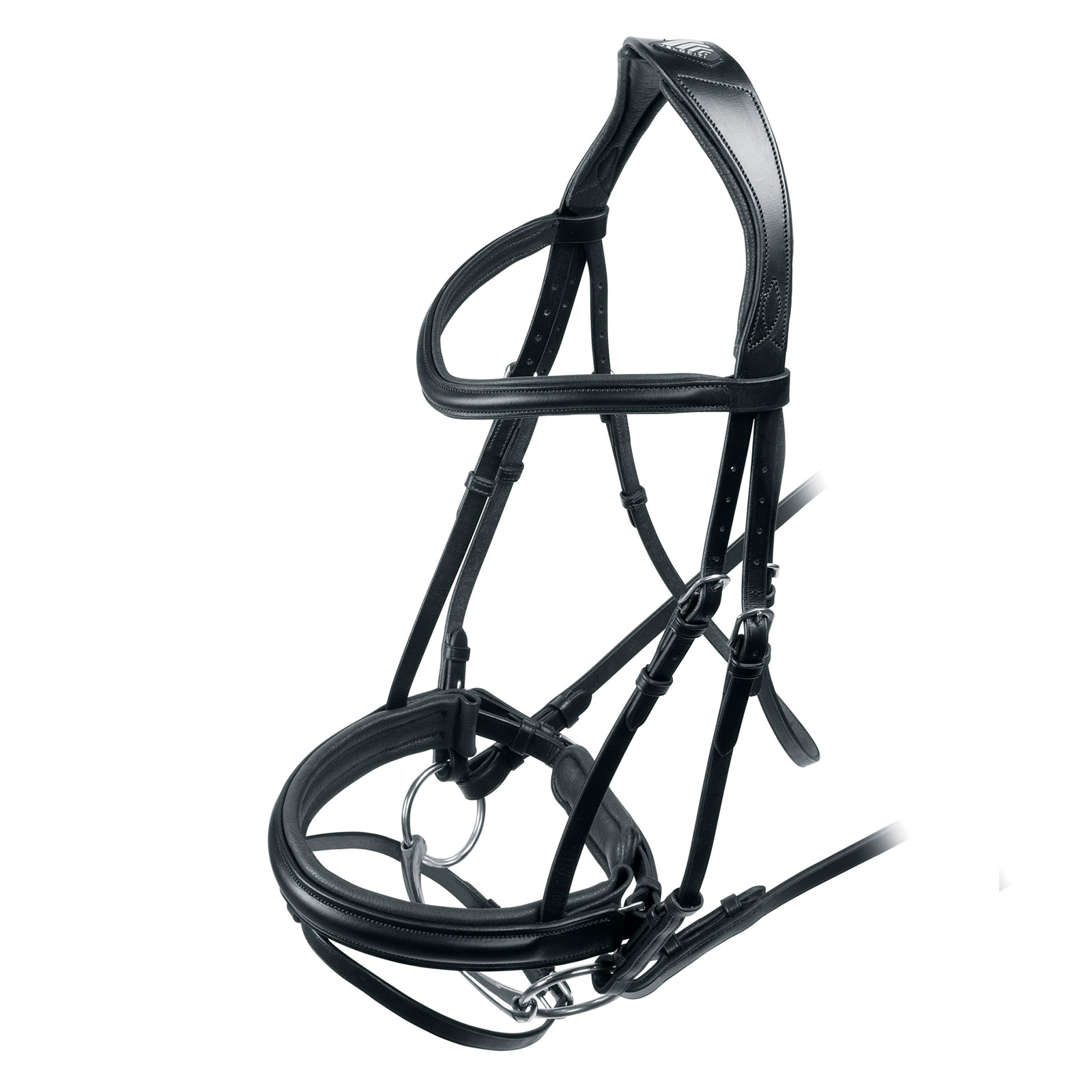 

Оголовье для лошади выездковое SHIRES Velociti, XFULL, чёрный, Черный