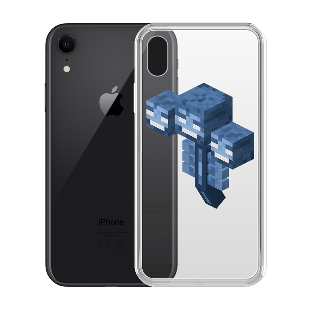 

Чехол-накладка Krutoff Clear Case Minecraft-Иссушитель для iPhone XR, Прозрачный