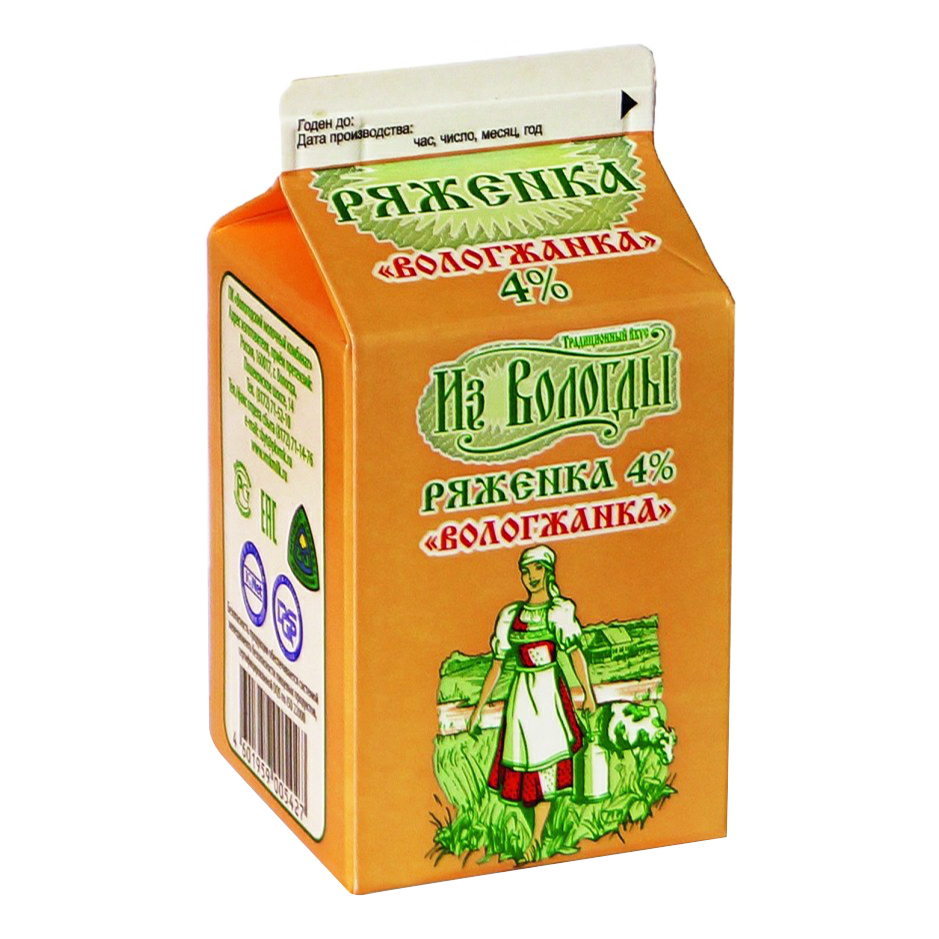 

Ряженка Вологжанка 4% 470 мл