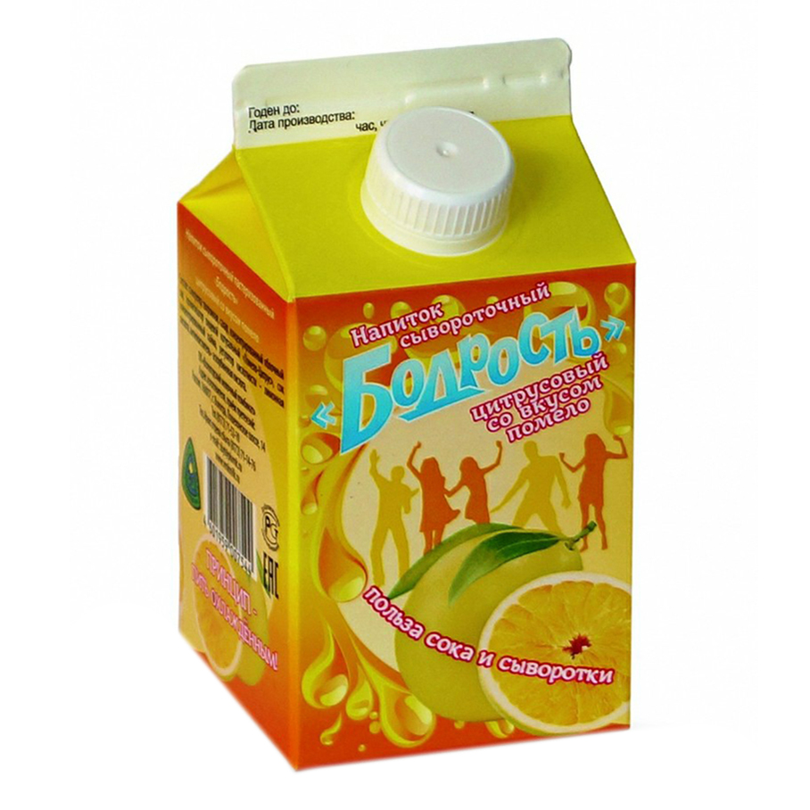Сывороточный напиток Вологодский молочный комбинат Бодрость фруктовый 500 мл
