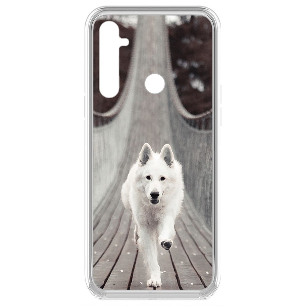 Чехол-накладка Krutoff Clear Case Пес на мосту для Realme 6i