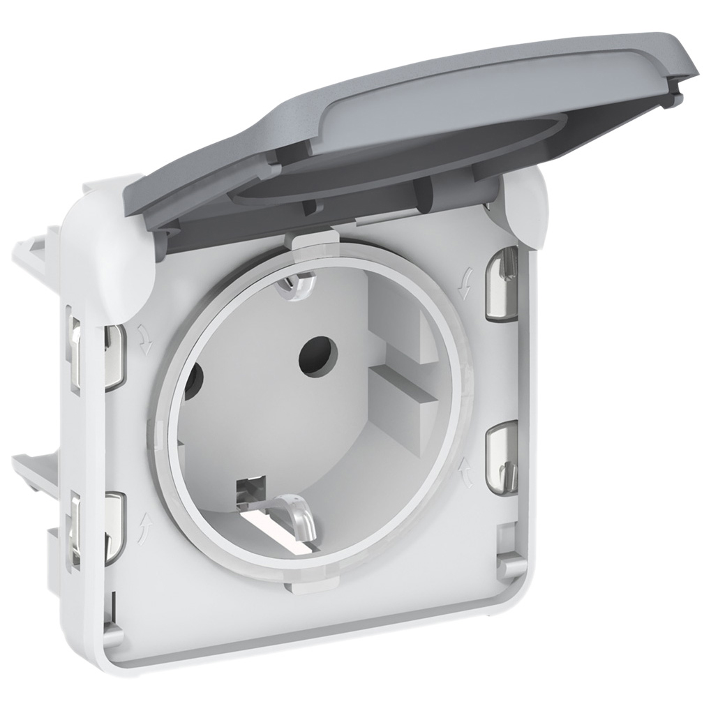 

Legrand Механизм розетки 1-м СП Plexo с защ. крышкой IP55 сер. Leg 069571 153362