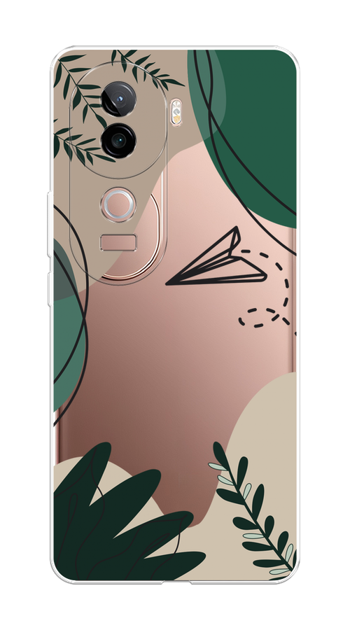 

Чехол на Vivo V40e "Secret Garden", Зеленый;бежевый;черный, 2611950-1
