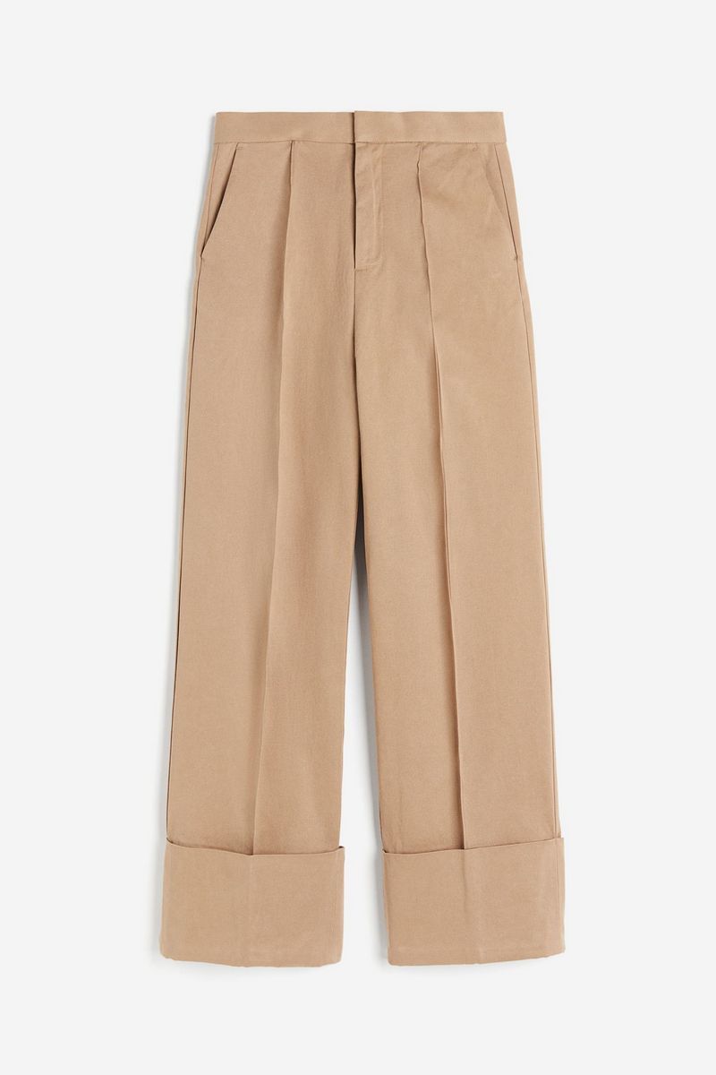 

Брюки женские H&M 1218395 бежевые 40 EU, Бежевый, 1218395
