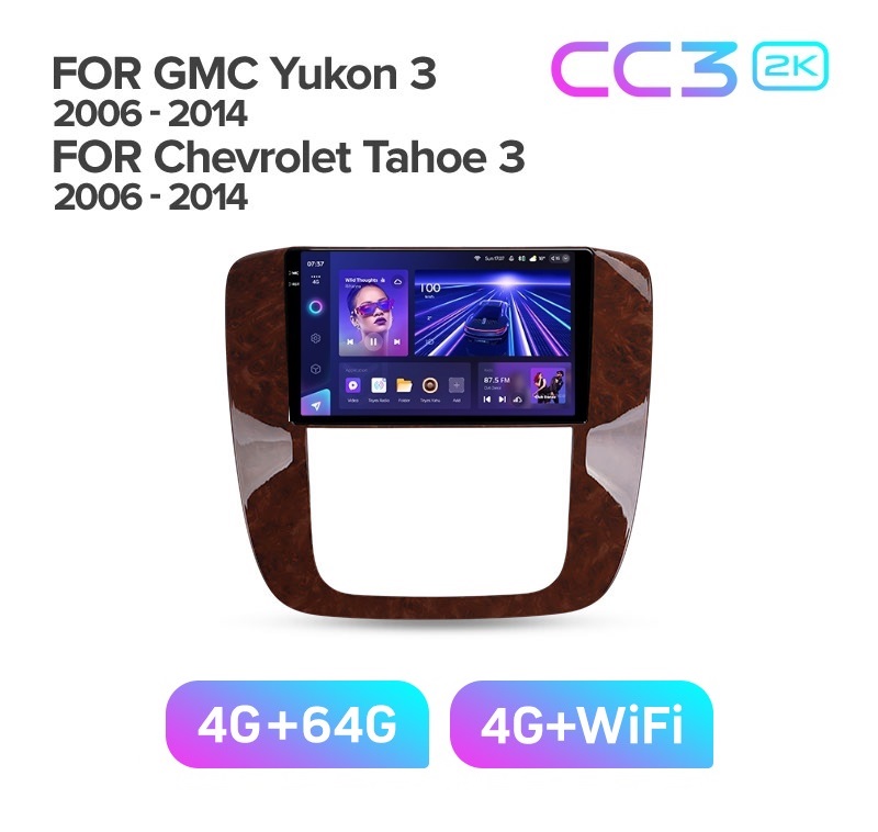 Магнитола TEYES CHEVROLET TAHOE CC3 2K 464ГБ 3889000₽
