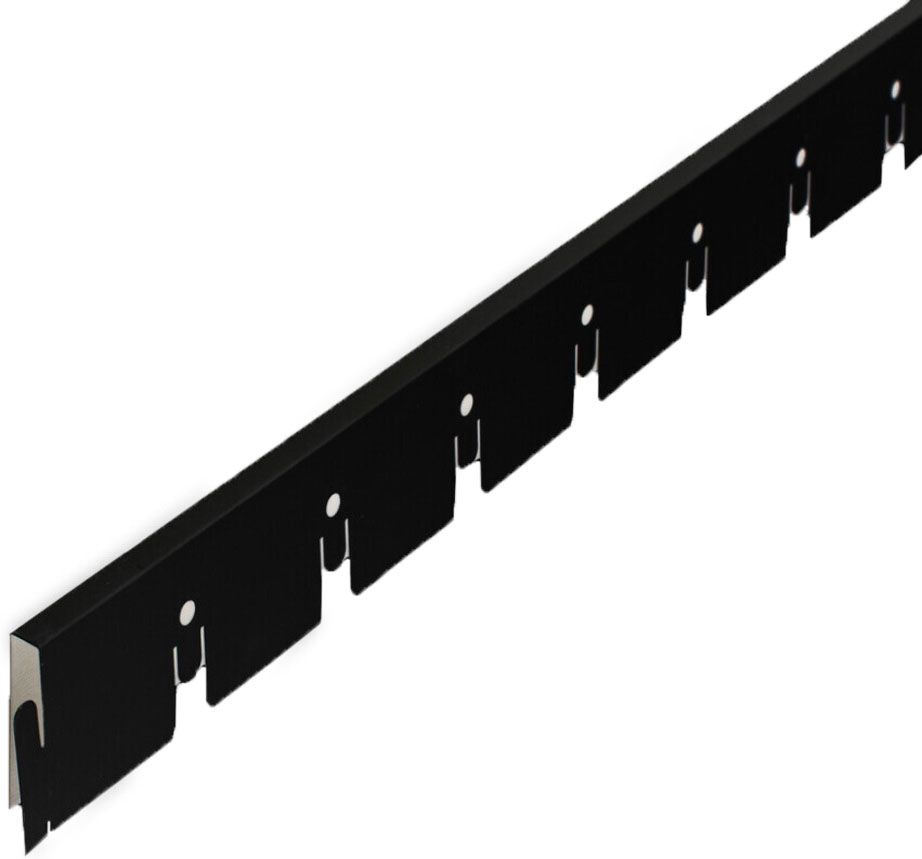 фото Albes грильято рейка направляющая 50х50х40мм черный (2,4м)